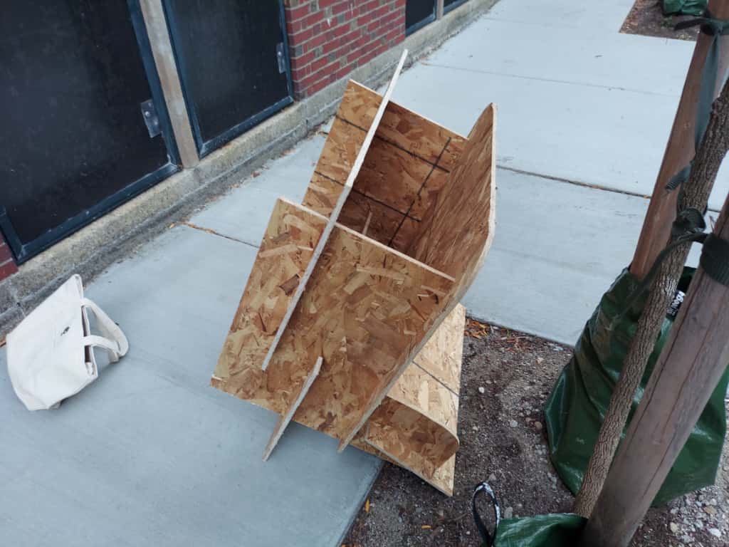 Final chair in shop — too large to transport